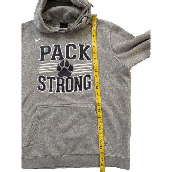 Nike Hoodie Mens Large Gray Pack Strong Paw Embroidered Soft Pullover Sweatshirt - Picture 6 of 8